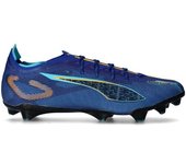 Puma - Bota de fútbol Ultra 5 Carbon Speed FG, Unisex, Vivid Blue-Heat Fire-Bright Aqua-Black, 11 UK