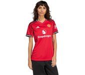Adidas - Camiseta oficial Manchester United Primera Equipación 2025-2026 Mujer, Mujer, Red, XS