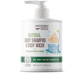 Champú/gel ducha bebé sin perfume 300 ml de gel - Wooden Spoon