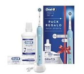 Pack Cepillo de dientes eléctrico recargable, Pasta y colutorio 3D White gratis 1 unidad - Oral-B Power
