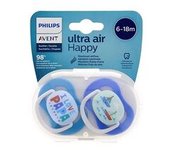 Chupete ultra air 6-18meses niño 2 unidades - Philips Avent