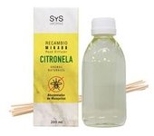 10 x Recambio mikado citronela 200 ml (Cítrico) - Laboratorio SYS