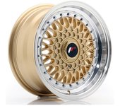 Llanta De Aluminio Japan Racing Jr9 7.5x17 4x100 Et20 Borde Pulido Dorado