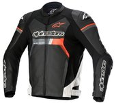 Alpinestars GP Force Chaqueta de cuero para motocicleta - Negro Blanco Rojo (50)