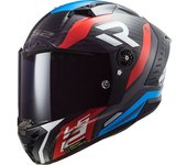 LS2 FF805 Thunder Supra 06 Carbon Casco - Negro Rojo Azul (XS)