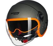 Nolan N21 Visor 06 Ocio Casco Jet - Naranja Marrón