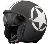 Premier Vintage Star Casco de jet - Negro