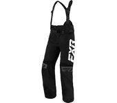 FXR RRX 2025 Pantalones con tirantes impermeables para motos de nieve - Negro Blanco (S)