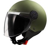LS2 OF558 Sphere II Solid Casco Jet - Verde