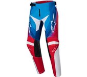 Alpinestars Racer Pneuma Pantalones Juveniles de Motocross - Blanco Rojo Azul (28)