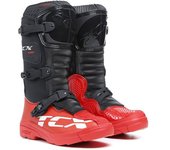 TCX Comp Botas de Motocross para niños - Negro Rojo (30)