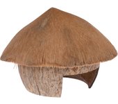 Casita de coco TIAKI para hámsteres y ratones  - aprox. 16 x 13 cm (Diám x Al)
