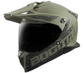 Bogotto FG-601 Duo Casco de enduro de fibra de vidrio - Verde (2XL)