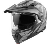 Bogotto FG-102 Safari Casco de enduro de fibra de vidrio - Negro Gris