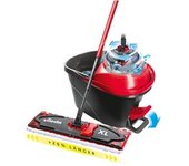 Ultramat Turbo XL fregona Seca y húmeda Microfibra Negro, Rojo, Limpiador de suelo