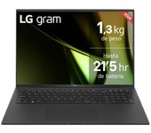 Portátil LG 17Z90TL-G.AU88B 17" Intel Core Ultra 7 258V 32GB 1TB SSD IPS WQXGA Windows 11 Negro