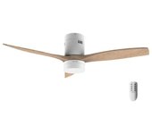 Cecotec Energysilence Aero 5600 Classic Ventilador De Techo Con Luz Y Mando 40W Madera/Blanco