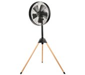 Ventilador de pie Taurus Forest 50W altura ajustable 130cm oscilación silencioso negro/madera
