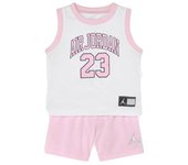 Conjunto de baloncesto nike air jordan cadet rosa niña