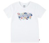 Camiseta levi's lvg ss batwing fill niña bright blanco