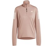 Sudadera de running adidas own the run hzip mujer rosa