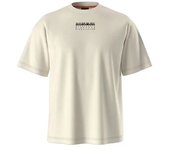 Camiseta napapijri s-premium ss hombre beige brindle 2