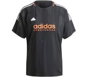 Camiseta adidas tiro cut 3 bandas jacquard mujer negro