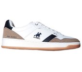 Zapatillas grand polo ginnica mix hombre blanco/marrón