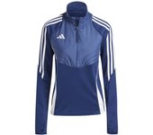 Sudadera de fútbol adidas tiro24 winterized mujer azul