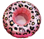 Flotador portavasos swim essentials pink leopard 17 cm