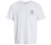 Camiseta jack and jones jjricky crew neck white hombre