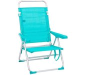 LOLAhome Silla de playa 4 posiciones aguamarina
