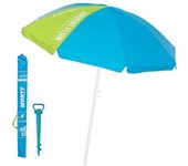 LOLAhome Sombrilla playa y soporte 200 cm fibra de vidrio