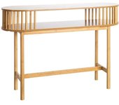 LOLAhome Consola ovalada de varillas de bambú de 120 cm