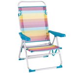 LOLAhome Silla playa 4 posiciones Rainbow