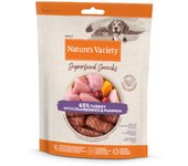 85 g Nature's Variety Barritas Pavo snacks superfood para perros
