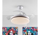 Ventilador led con aspas plegables vento ii dim (36w)