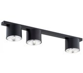 Regleta de techo valeno negro (3 luces)