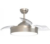 Ventilador led con aspas retráctiles bombay l (36w)