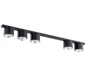 Regleta de techo valeno negro (5 luces)