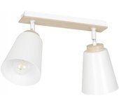 Regleta de techo tasla blanco (2 luces)