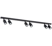 Regleta de techo dongor negro (6 luces)