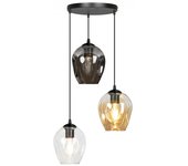 Lámpara colgante domos mix (3 luces)