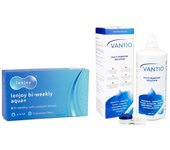 Lenjoy Bi-weekly Aqua+ (6 lentillas) + Vantio Multi-Purpose 360 ml con estuche