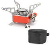 Estufas de encendido electrónico al aire libre de gas gancho ajustable para acampar con potencia de fuego GasCooker