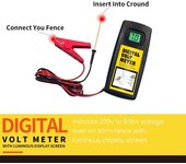 9.9KV Digital Fence Tester Home Garden Horse Ganado Valla eléctrica Voltímetro Pantalla LCD con retroiluminación