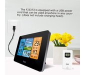 FanJu FJ3373 Estación meteorológica digital multifunción LCD Reloj despertador