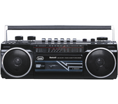 Trevi RR 501 BT estéreo Boombox Altavoz portátil Bluetooth, USB, SD, MP3, Negro