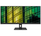 AOC U34E2M - 34" QHD Monitor, 100Hz, VA, 4ms, Low blue Light, Adaptive Sync, Flicker Free, Vesa , Inclinable (3440 x 1440 @ 100Hz, 300 d/m², HDMI 2.0 / DP 1.2 ), Negro