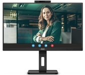 Monitor profesional aoc 24p3qw 23.8'/ full hd/ webcam/ multimedia/ negro